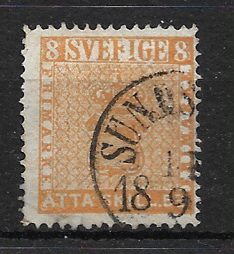 Sverige 1855 - AFA 4 - Stemplet