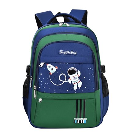 1,2,3,4,5,6 Klasser Vanntett Skole Ryggsekk for Barnetrinns Elever Astronaut Skulder Bag Laptop Bag for 6-12 År Gamle Gutter