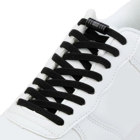 Moderigtige elastiske snørebånd med metaldupper for sikker pasform og et stilfuldt look