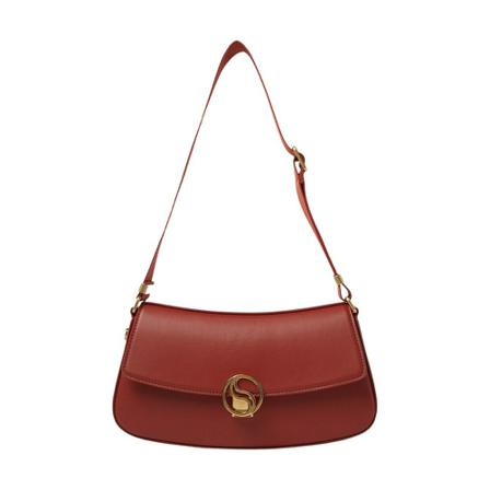 Stella McCartney S-Wave Shoulder Tas , Rood , Dames , Maat: ONE Size Schoudertassen