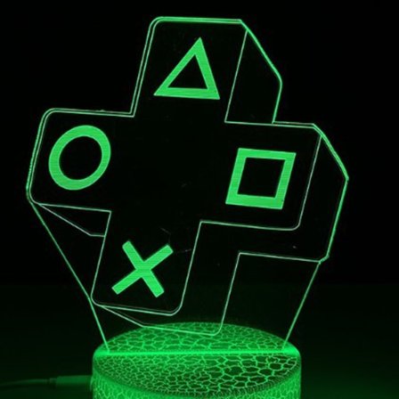 Kreativ Natlampe med Sprækket Base Knap til Spillerumsindretning[JUN] Crack Touch Farverig S