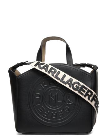 K/Circle Sm Tote Patch Bags Crossbody Bags Svart Karl Lagerfeld*Betinget Tilbud