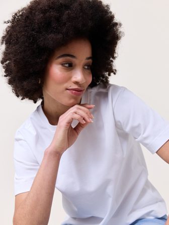 MATCH - Gabby t-skjorte - Donna - Str. XL - Dame - Topper & T-skjorter - Hvit - 100% Bomull