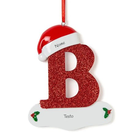 Mub- Custom DIY Name Letters A-Z Christmas Resin Pendant Decoration Trendy Christmas Tree Ornament