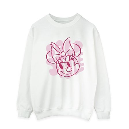Disney Herr Minnie Mouse Bold Style Sweatshirt XL Vit