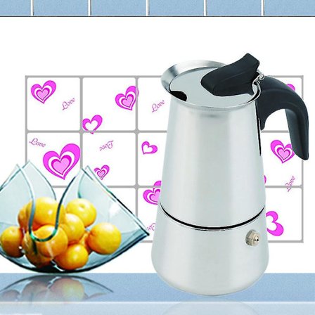 2-kopps Perkolator Koker Topp Kaffemaker Moka Pot