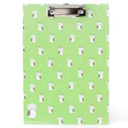 Klipsbrett A4 Notatmappe Skrive Underplate Word Pad Kontor Skole Stasjonær (Grønn)