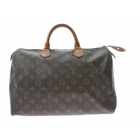 Louis Vuitton Vintage, Pre-owned Speedy 35 Monogram Handbag Bruin, Dames, Maat:ONE Size