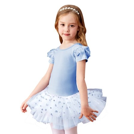 Flickor Dans Leotards med Kjolar