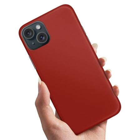 iPhone 15 Plus - Cover/Mobilcover Mørkrød