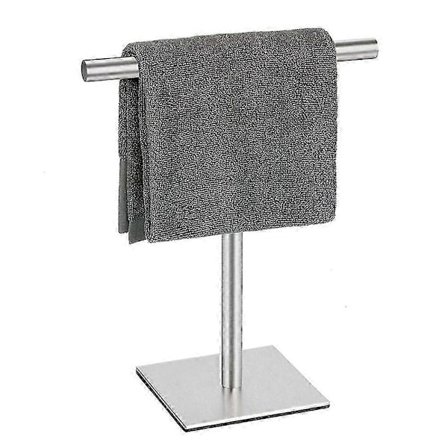 Håndklædeholder Stand til Badeværelse Rustfrit Stål Stående Håndklædestativ Håndklædebar til Badeværelse - Sølv jn