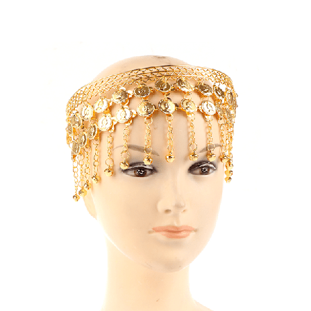 1st Kvinnor Magdans Hårnålsmynt Tofsar Pannband Performanc