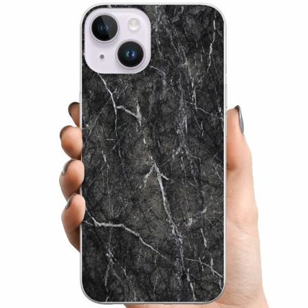 Apple Iphone 14 Plus Tpu Mobilskal Marmor Svart