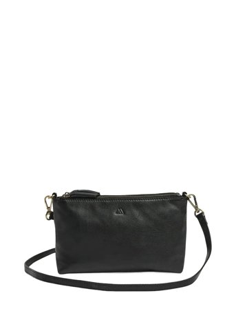 Mikalambg Cross. Bag,Soft Vin. Black Markberg