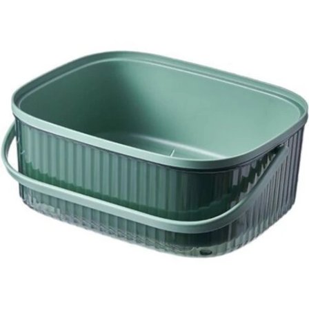 Grøn Plastik Opvaskebalje, Din Ultimative Løsning til Alsidige Husholdningsopgaver, Designet til Holdbarhed og Brugervenlighed