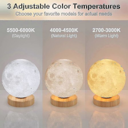 Gojoy Sad Lampe, Hiloshine UV-fri 10000 Lux Lys Terapi Lampe, Dagslys Lampe Med 3 Farvetemperaturer, Justerbar Lysstyrke