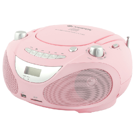 Champion Nordic Boombox Cd/radio/mp3/usb Högtalare Rosa