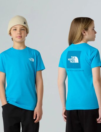 The North Face Teen Box Nse Regular Ss Tee - Blue - 130-141