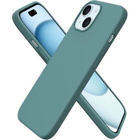 Cover til iPhone 15, Silikone Cover Kompatibelt med iPhone 15 6.1 Tommer, Slankt Tyndt Cover, Fuld Beskyttelse Blødt Cover, Stødsikkert Cover Turkis 