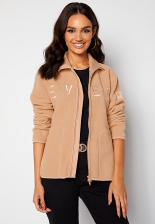 Svea W. Pile Turtle Zip Sweat 006 Sand Klær