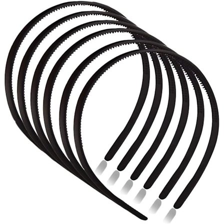 Huvudband, 6 st Acsergery Present Svart Sport Hårbåge, Plast Hårband, Plast