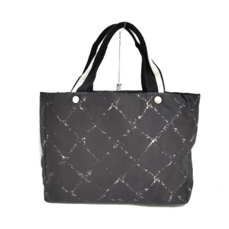 Chanel Vintage Pre-owned Polyester totes , Zwart , Dames , Maat: ONE Size Vintage Tassen
