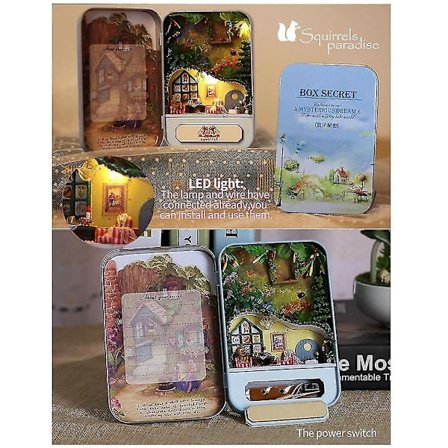 DIY Mini Nukkekoti Leikki 3D Puinen Malli Lapsille Tytöille Kalusteet Koti