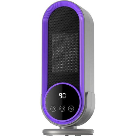 Sähkölämmitin, energiatehokas kannettava lämmitin säädettävällä termostaatilla, 1200 W:n nopea keraaminen lämmitystekniikka, kaukosäädin, älykäs 