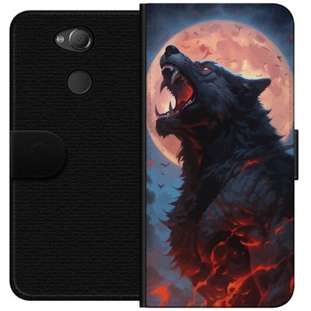 Plånboksfodral till Sony Xperia XA2 med Ylande varg