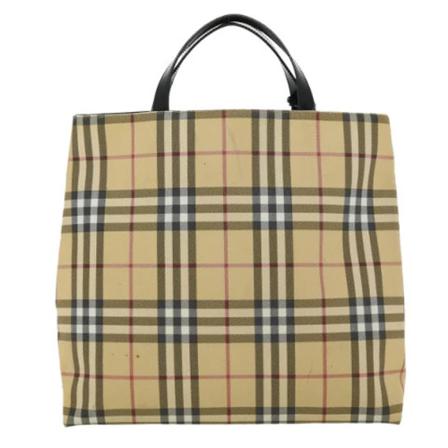 Burberry Vintage, Pre-owned Coated canvas handbags Beige, Dames, Maat:ONE Size