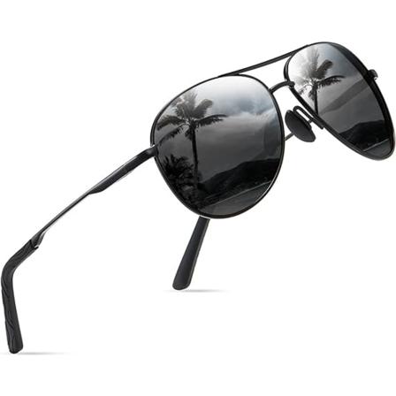 Polariserte Solbriller - Unisex Pilot Solbriller UV400