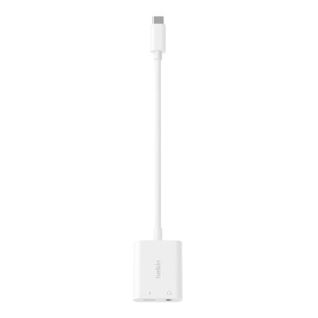 Belkin RockStar USB-C til hodetelefonjakk / ladeadapter - lyd / USB