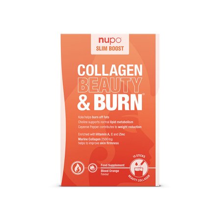 Nupo Slim Boost Collagen Beauty & Burn 15 stk, Helse & Madvarer, Vægt & Kolesterol, Slankekosttilskud