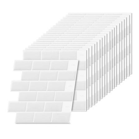 Selvklæbende 3D-vægfliser, 30x30 cm, nem montering