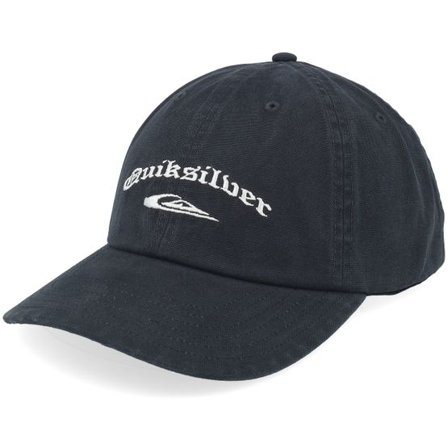 Quiksilver - Svart unconstructed Keps - Mercury Cap True Black Dad Cap @ Hatstore