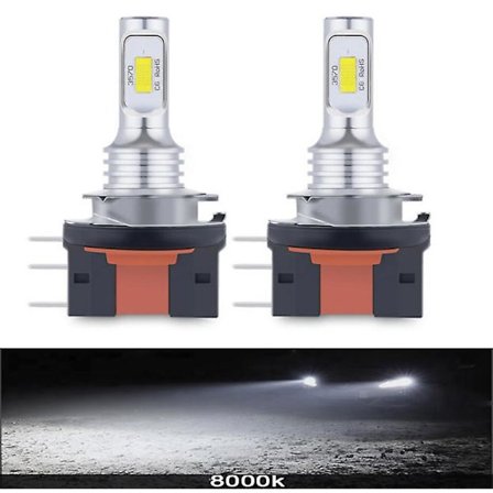 12000k Blå-2 stk. H15 H7 H4 Led Pærer Bil Forlygte Trådløs 12v 24v Csp Turbo Bil Auto Forlygte Pære 6500k Gul Hvid 12000lm 4300k 8000k