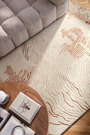 Jotex - Teppe Ull/Ull Rosa FAYA - Kjøp Ulltepper hos Jotex