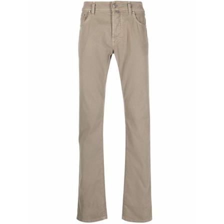 Jacob Cohën Straight Jeans beige, Herr, Herr, Storlek: W34