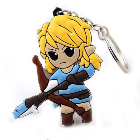 Legend of Zelda Breath Of The Wild Zelda Neverland Silikon Pvc Dubbelsidig Nyckelring - stock