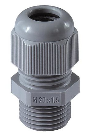 Rutab 1476161 Gjennomføring lang gjenge, mørkegrå M16 x 5–10 mm, Installasjonsmaterial