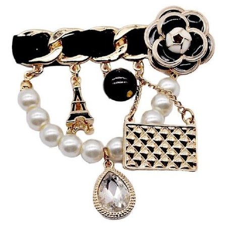 Pärlblomma CC Broscher För Damkläder Brosch Xin3002903