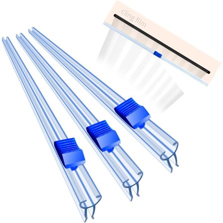 Elintarvikekelmun annostelija leikkurilla - 4 kpl 33cm/38cm muovikelmun leikkuri annostelija liukuleikkurilla, elintarvikekelmun annostelija kotiin ja