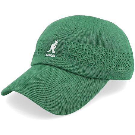 Kangol - Grün fitted Cap - Kg Tropic Ventair Spacecap Turf Green Fitted @ Hatstore