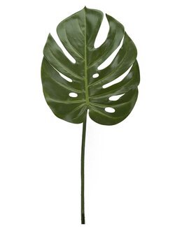 Kunstig Monstera Blad 60 cm Grøn