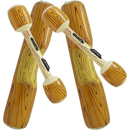 4-pack Uppblåsbara Flytande Vattenleksaker, 2 Set Luftfyllda Stridstockar, Stockflottar för Flytande Leksaker Pool Leksaker