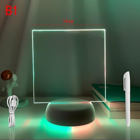 LED-nattlampa med två toner och 3D-effekt, anslagstavla med meddelandefunktion, semesterbelysning med penna, presenter till barn, flickvän, dekoration