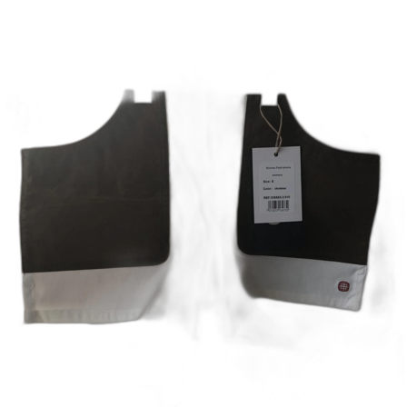 Shorts med äkta läder fickor