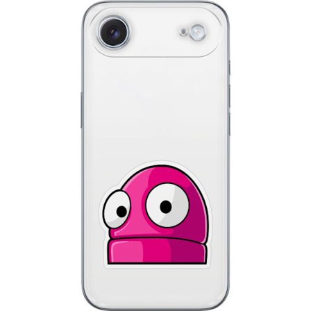 Yhteensopiva Puhelinkuori Apple Apple iPhone 17 Air Pinkki sarjakuvahahmo suurilla silmillä leikkisässä ja humoristisessa tyylissä