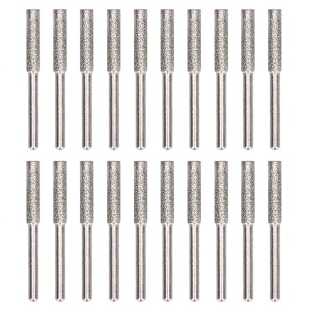 20 kpl moottorisahan teroitin hiomapää pyörivä viila teroitus työkalusarja setti hopea 4.8mm