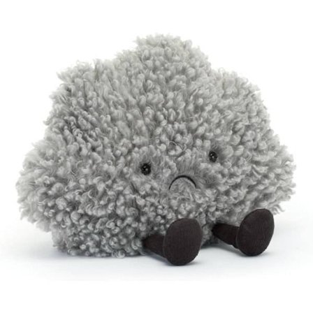 Jellycat Amuseables Storm Cloud Plysj, Mykt Vær-Tema Kosedyr, Søt Gave